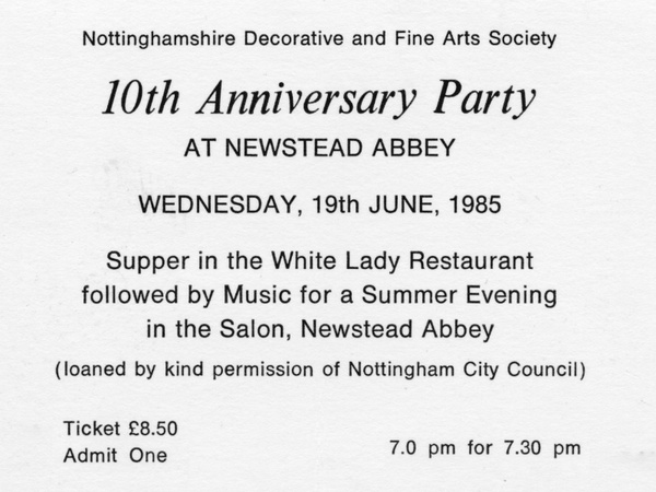 Venues and Social events to 1997